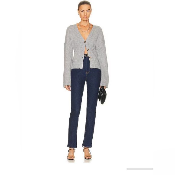 RE/DONE Women's Sz 26 Super High Rise Drainpipe Zip Ankle Jeans Rigid Like Wash - Picture 3 of 16